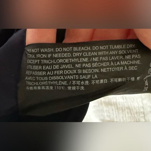 Theory Women’s Dark Blue Thaniel Kennett Stretchy Nylon Cropped Pull On Pant 10 - Picture 9 of 9